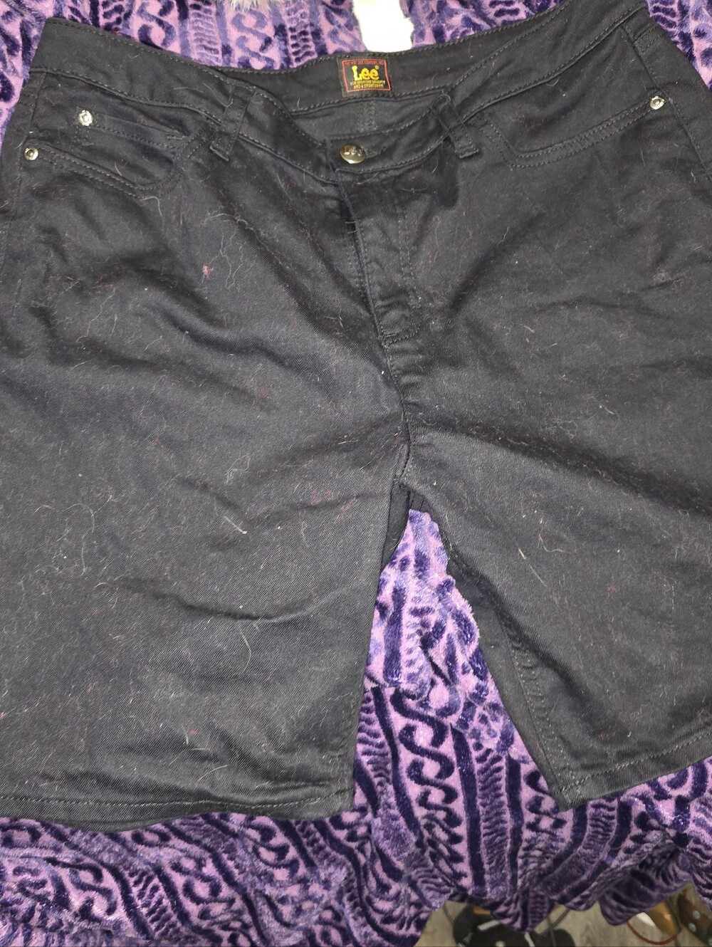 Lee Womans Black Casual Shorts